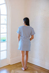 Meet Me in Santorini Sapphire Waves Dress