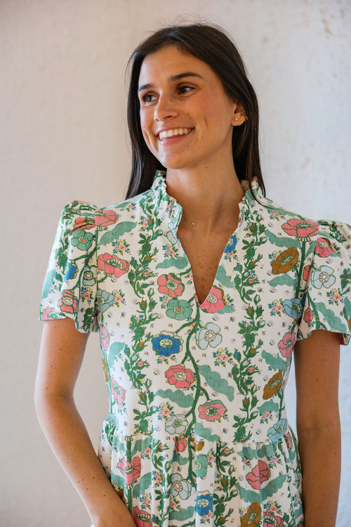 Smith & Quinn Navy Dress in Handkerchief Bloom