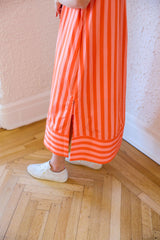 Karlie Stripe V-Neck Signature Maxi Dress