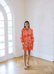 Meet Me in Santorini Festival Medallion Mini Dress