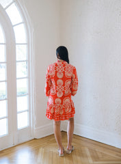 Meet Me in Santorini Festival Medallion Mini Dress