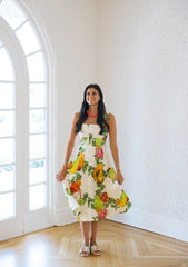 Emily McCarthy Constance Midi Dress in Trellis Grove