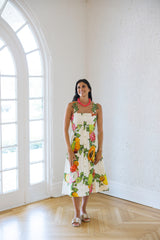 Emily McCarthy Constance Midi Dress in Trellis Grove
