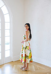 Emily McCarthy Constance Midi Dress in Trellis Grove
