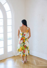 Emily McCarthy Constance Midi Dress in Trellis Grove