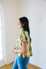 Emily McCarthy Isabella Top in Gingham