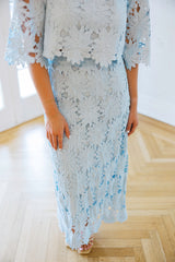 The Natalie Blue Lace Set