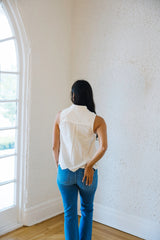 Entro White Sands Eyelet Top