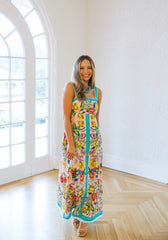 Elizabeth James Annalisa Dress in Vintage Scarf