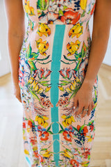 Elizabeth James Annalisa Dress in Vintage Scarf