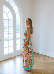 Elizabeth James Annalisa Dress in Vintage Scarf