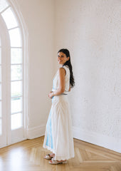 Garland Emmy Sleeveless Top in Blue Leaf