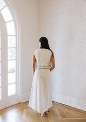 Garland Emmy Maxi Skirt in blue Leaf