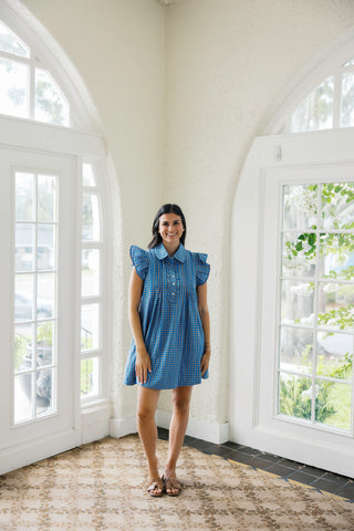 Entro Puff Sleeve Eyelet Maxi Dress in Yellow
