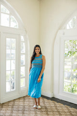 Livro Stroll Dress in Pool Blue