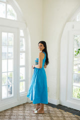 Livro Stroll Dress in Pool Blue