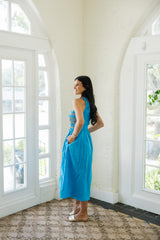Livro Stroll Dress in Pool Blue