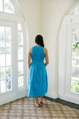 Livro Stroll Dress in Pool Blue