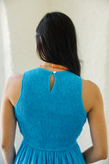 Livro Stroll Dress in Pool Blue