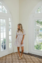 Karlie French Floral Mini Dress