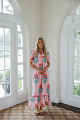 TCEC Poppy Fields Maxi in Pink