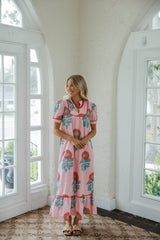TCEC Poppy Fields Maxi in Pink
