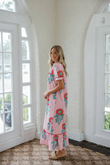 TCEC Poppy Fields Maxi in Pink