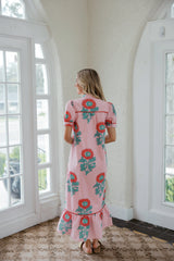 TCEC Poppy Fields Maxi in Pink