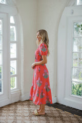 TCEC Blushing Bloom Midi Dress