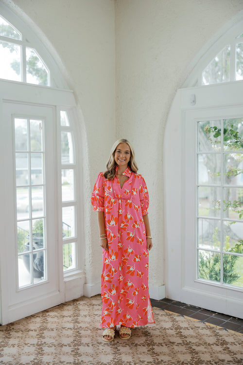 Jade Melody Tam Dancing Peonies Maxi Dress
