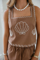 Karlie Brown Shell Tank