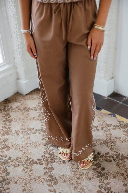 Karlie Brown Shell Elastic Pant