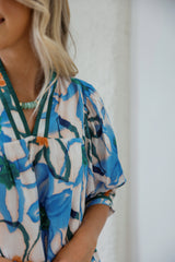 Jade Melody Tam Wandering Bloom Blouse
