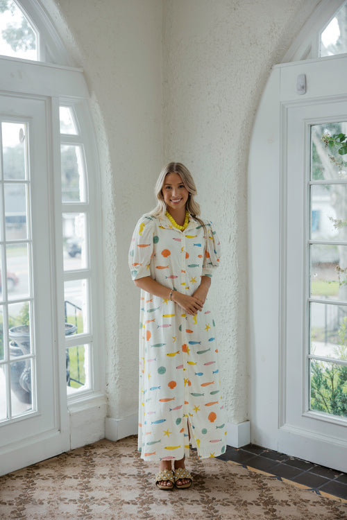 Karlie Gone Fishing Maxi Dress