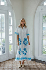 Victoria Dunn Quiet Tide Midi Dress