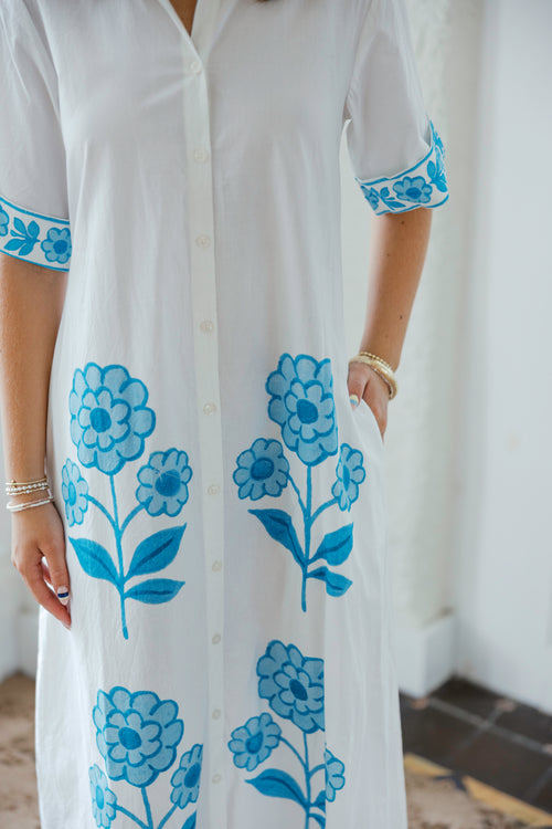 Victoria Dunn Quiet Tide Midi Dress