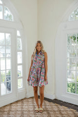 Meet Me in Santorini Garden Floral Mini Dress