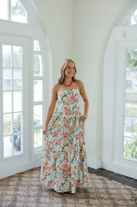 THML The Rohre Floral Midi Dress