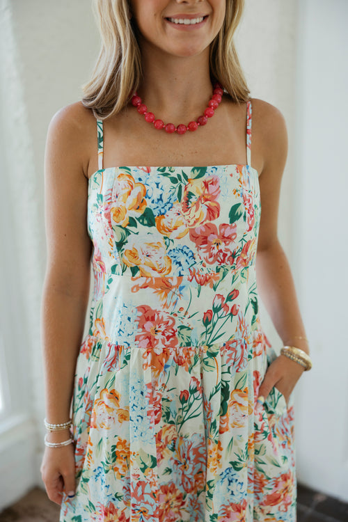 THML The Rohre Floral Midi Dress