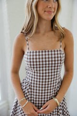 Lucy Paris Kalley Maxi Dress in Brown