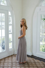 Lucy Paris Kalley Maxi Dress in Brown