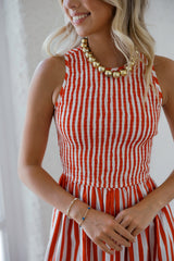 Livro Stroll Dress in Red Stripes