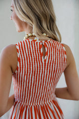 Livro Stroll Dress in Red Stripes