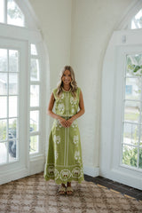 Victoria Dunn Maura Blouse in Palmetto Grove