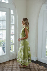 Victoria Dunn Maura Maxi Skirt in Palmetto Grove
