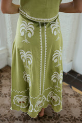 Victoria Dunn Maura Maxi Skirt in Palmetto Grove