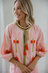 Victoria Dunn Esme Pink Petals Maxi Dress