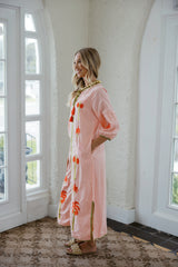 Victoria Dunn Esme Pink Petals Maxi Dress