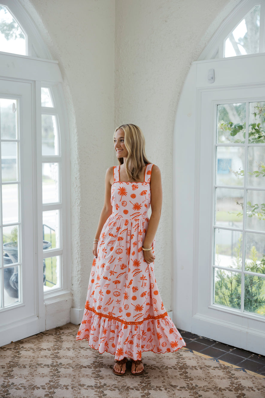 karlie dress Beach Linen Maxi Dress, L / Pink and Orange Vuitton Size:2 3Y and perfect for everyday Disney Minnie Mouse Dress