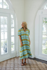 Emily McCarthy Hampton Dress in Fringe Stripe